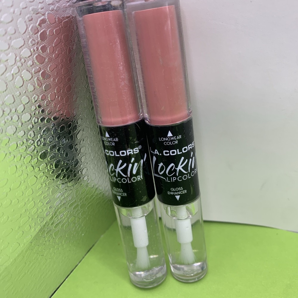 2 L.A. Colors Lockin' Lip Color CLG369 Sunset Blvd NEW SEALED Color + Gloss